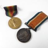 BRITISH WAR MEDAL AND VICTORY MEDAL 51725 PTE.F.C.GREEN W.YORK.R.