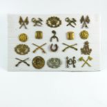 MILITARIA, A COLLECTION OF ARMY TRADE, QUALIFICATION AND RANK BADGES