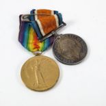 1914-18 BRITISH WAR MEDAL AND VICTORY MEDAL G-19838 PTE. G.W. CHILDS R.SUSS.R