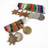 MEDALS INC. WWI 1914-18 WAR AND VICTORY MEDAL AND 1914-15 STAR 302385 W. BAKER STO.1.RN, WWII