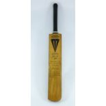 GLENN TURNER, PART OF DUNCAN FEARNLEY COLLECTION, THE BAT OF ANOTHER LEGENDARY WORCESTERSHIRE