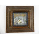 FRAMED ORIENTAL PICTURE APPROX. 8 X 7 cm