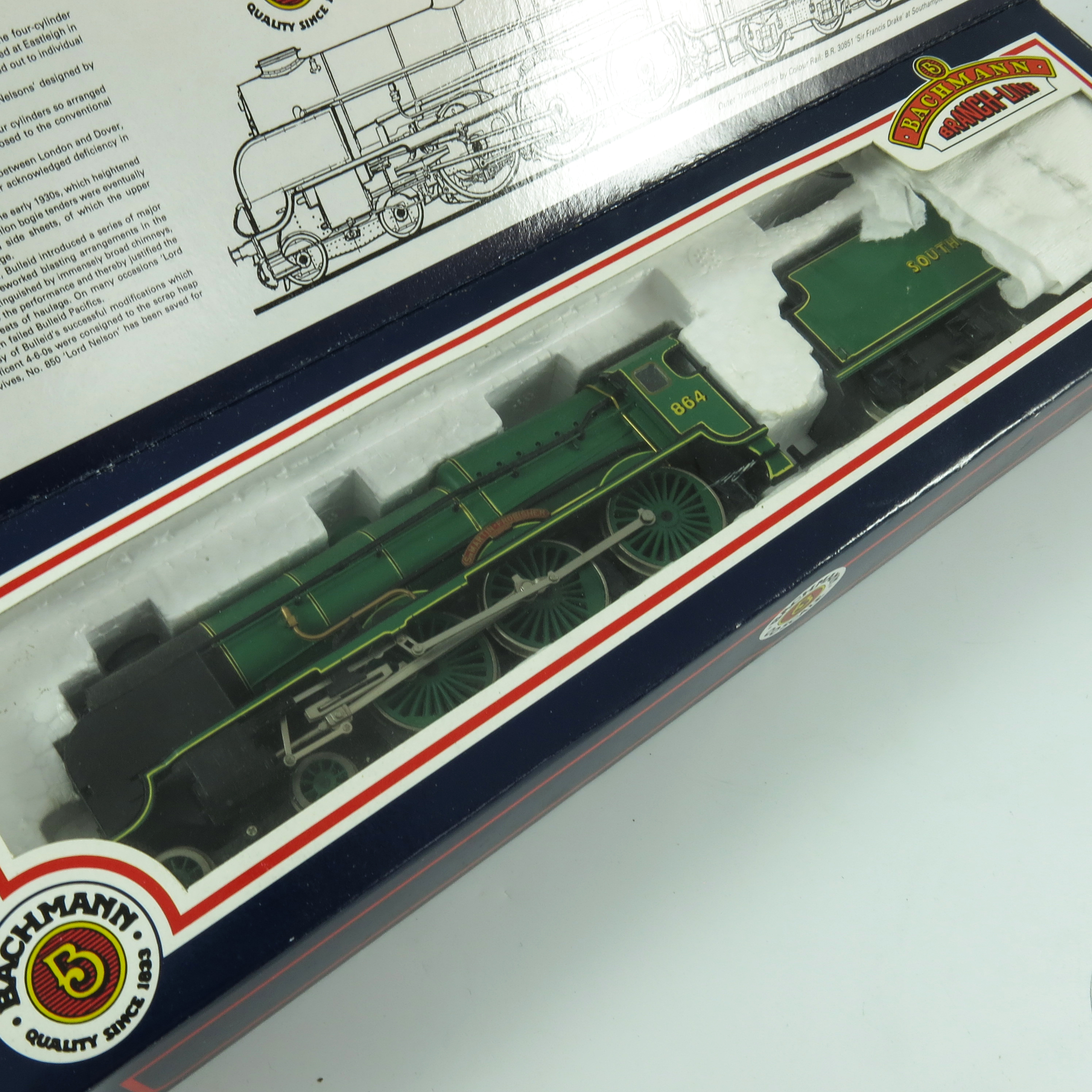 BACHMANN BOXED 31-401 LORD NELSON CLASS 4-6-0 864 SIR MARTIN & BOXED 32-155 N CLASS 1864 SR - Image 3 of 8