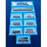 00 GAUGE MODEL RAILWAY AIRFIX 6100 PRAIRIE 2-6-2T LOCOMOTIVE T/W 1 GW COACH BOXED AND A RAKE OF 7