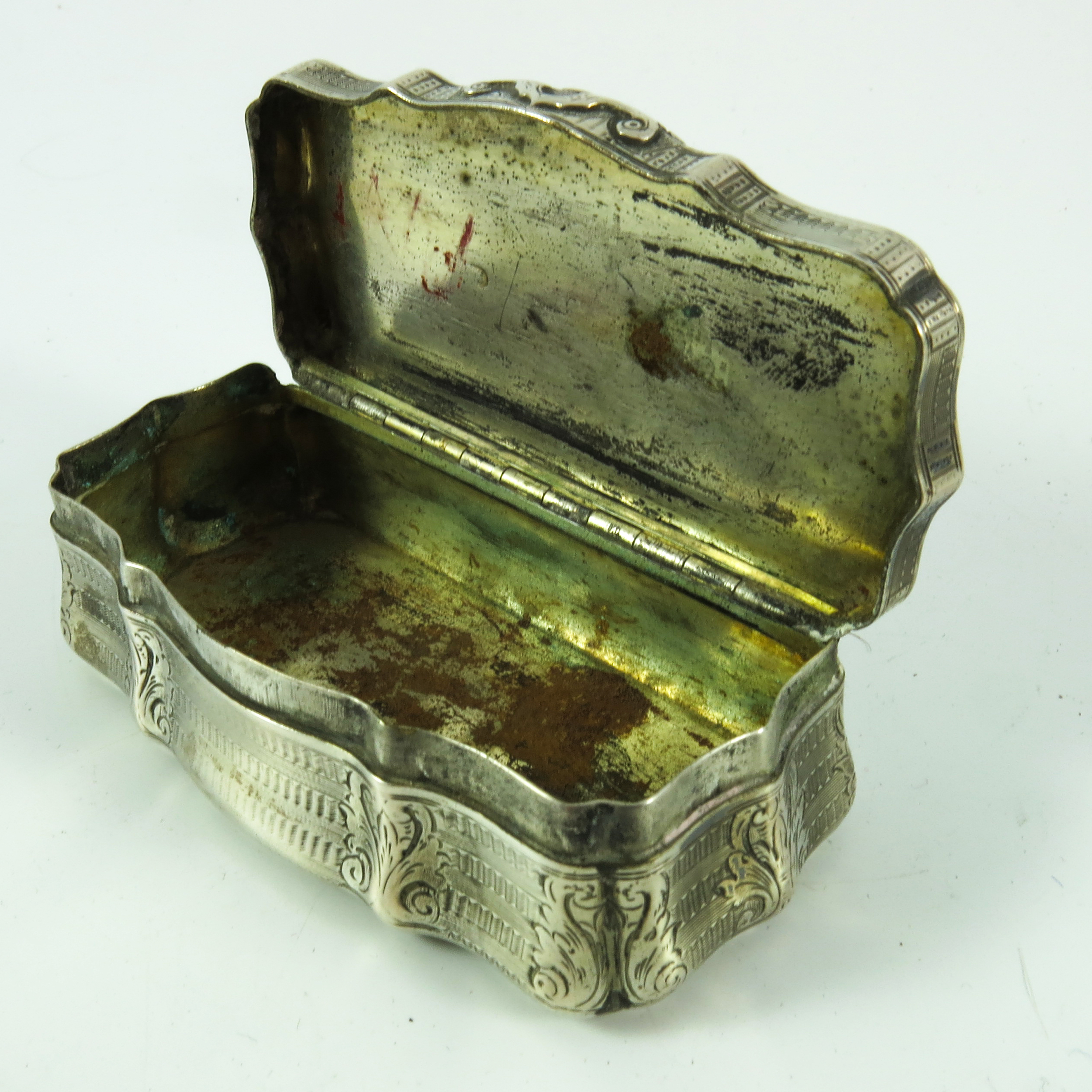 CONTINENTAL, POSSIBLY DUTCH, WHITE METAL TRINKET BOX WITH HINGED COVER - Image 5 of 6