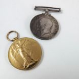 WWI BRITISH WAR MEDAL AND VICTORY MEDAL P.Z.1490 T.H.SKINNER O.TEL. R.N.V.R.