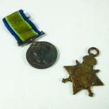 1914-18 BRITISH WAR MEDAL 21399 R.A. MILLER RFC AND 1914-15 STAR 1840 PTE. R.A. MILLER 12-LOND.R