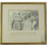 SKETCH ENTITLED 'THE LADY WISHES AN OLD FASHIONED CHRISTMAS CARD WITH SANTA CLAUS ON IT' DEPICTING