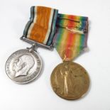 WWI 1914-18 BRITISH WAR MEDAL AND VICTORY MEDAL T4-174136 DVR. W. E. LEWIS A.S.C.
