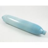 BLUE, POSSIBLY NAILSEA, GLASS ROLLING PIN