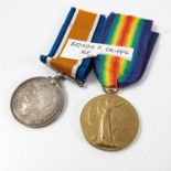 WWI WAR AND VICTORY MEDALS 347394 F. CRIPPS RE