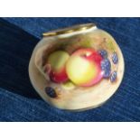 ROYAL WORCESTER SHAPE G161 DECORATED FRUIT SIG ROBERTS