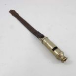J.HUDSON, BIRMINGHAM BRITISH OFFICER'S TRENCH WHISTLE, DATED 1915 WITH PAT. NO. 5727-08