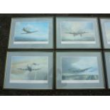 SET OF 6 FRAMED MILITARY AVIATION PICTURES INC ROYAL COMMAND PERFORMANCE 2/100 SIG JOHN