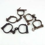 3 PR. VINTAGE HANDCUFFS