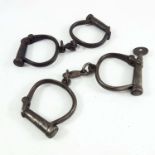 2 PRS. HIATT VINTAGE HANDCUFFS