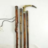 4 VARIOUS WALKING STICKS/ CANES