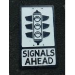 REPRO ROAD SIGN SIGNALS AHEAD – BRANCO SIGNS LTD