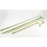 COLLECTION SPIRAL GLASS WALKING STICKS