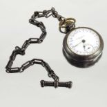 AN UNUSUAL 24 HOUR POCKET WATCH