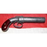 VINTAGE REPLICA PEPPERBOX REVOLVER MARKED ‘ALLEN AND THURPER, WORCESTER PATENTED 1837 – CAST STEEL