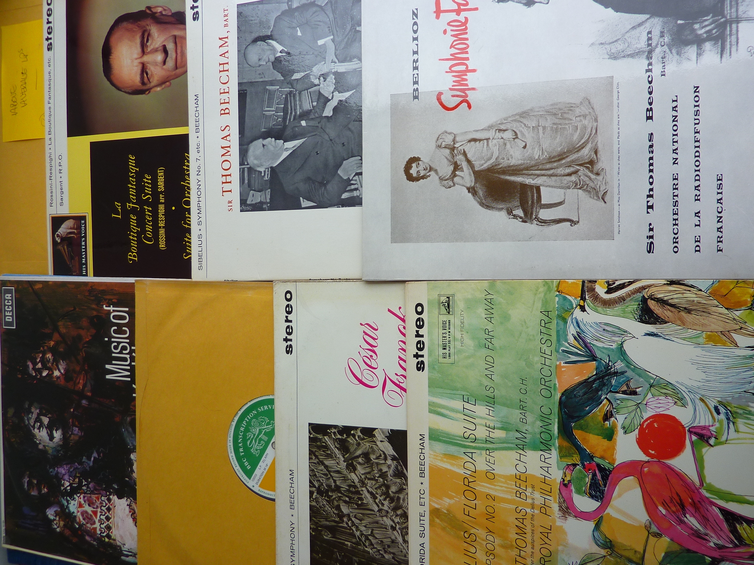 CLASSICAL RECORDS, QTY. STEREO LPs, EX SIR THOMAS BEECHAM PRIVATE COLLECTION