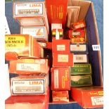 QTY OF EMPTY MODEL RAILWAY BOXES, TRIANG, HORNBY, BACHMANN APPROX. 23