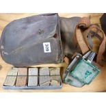 BELL PUNCH TICKET RACK AND LEATHER CONDUCTORS BAG, TICKET RACK APPEAR TO BE BT&CC LTD POSSIBLY