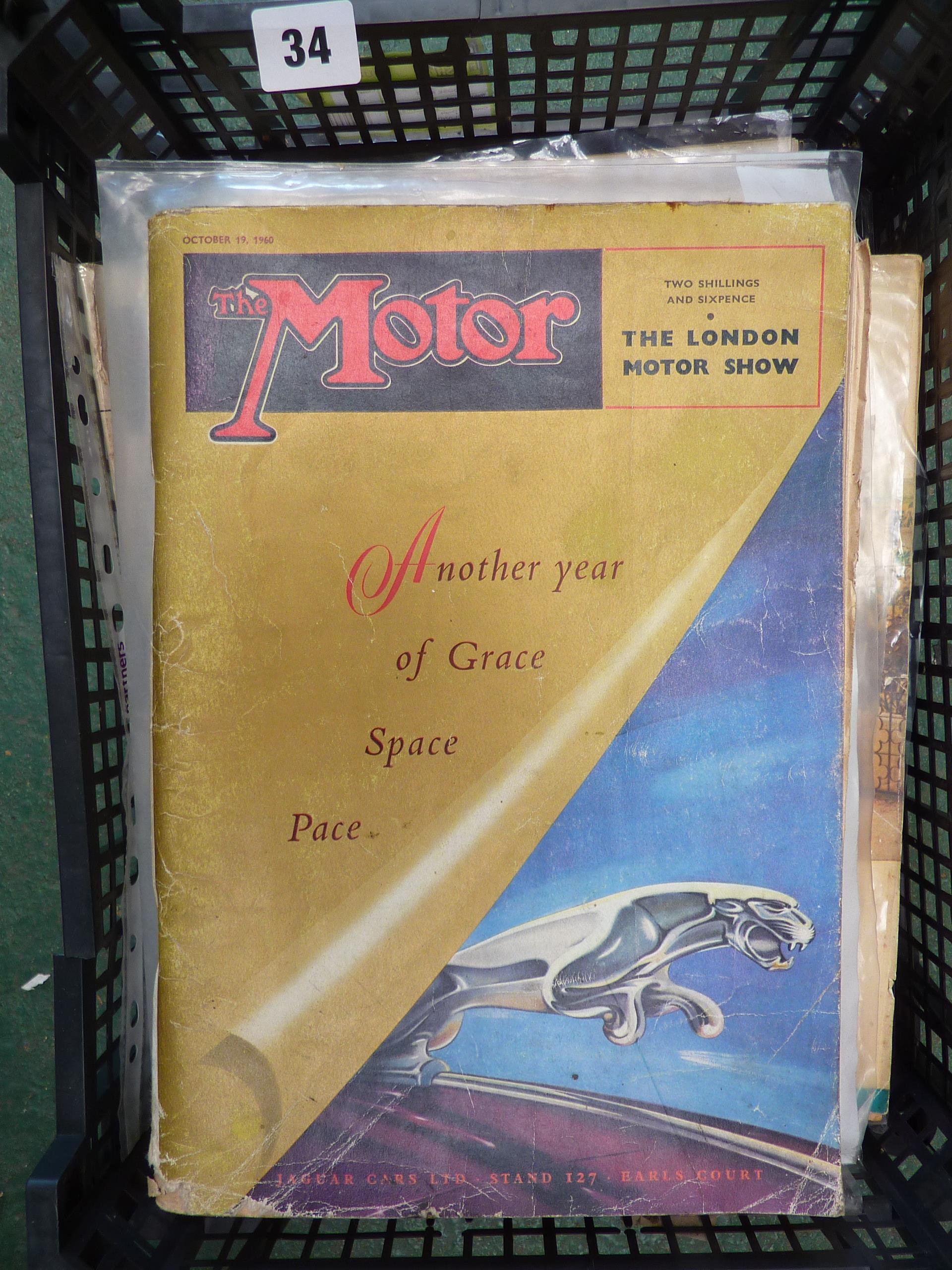 MOTOR MAGAZINES, EARLY EDITIONS C. 1949-1960 ERA