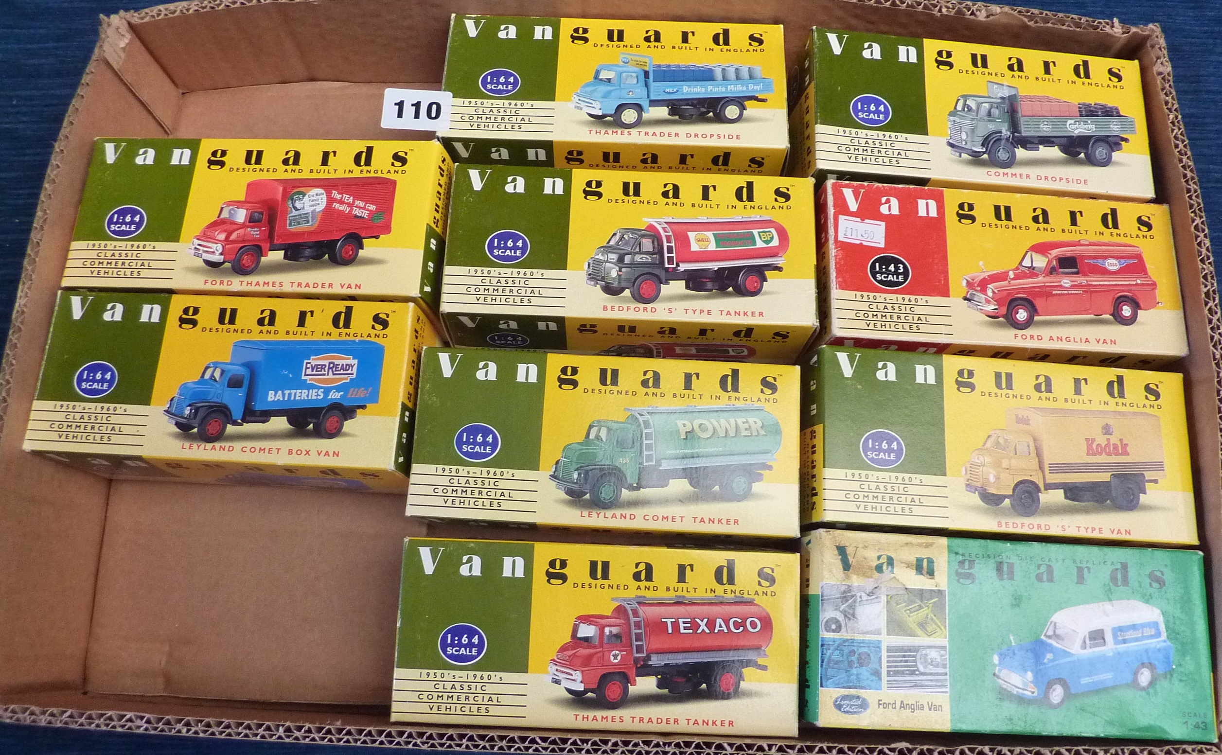 10 BOXED ASSORTED VANGUARD MODELS