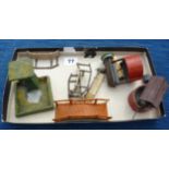 BRITAINS ETC ACCESSORIES INC VARIOUS BRIDGES, 2 WELLS WITH BRACKETS, PUMP