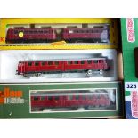 LIMA 8037 AND 9125, TWO CAR DB DMU RUNNING NUMBERS 515 590 AND 815 606, BOTH BOXED AND WITH A