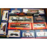 MODEL RAILWAY 11 BOXED BACHMANN AND HORNBY WAGONS, MOSTLY PRIVATE OWNER