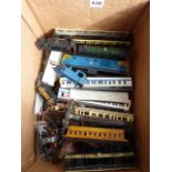 TRIANG A SPARES AND REPAIR BOX OF LOCOS AND COACHES