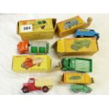 DUBLO DINKY BOXED MODEL 064, DINKY BOXED 252 REFUSE, 410 END TIPPER R/PT? , 411 BEDFORD, 481