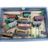HORNBY 0 GAUGE SEVERAL WAGONS IN NEED OF RESTORATION AND REPAIR