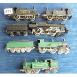 KIT BUILT LOCOMOTIVES ALL SR BIAS - T9, STANDARD 4, 0-4-4T, 2X 0-6-0T