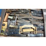 TRIX TTR TRACK, 3 RAIL MIXED ASSORTMENT AND CONDITION, PART STATION BUILDING ,AND BITS, WAGONS FOR