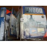 HACKETTE WOODEN MODEL WARSHIP COLLECTORS SERIES HMS HOOD, A WEEKLY MAGAZINE WITH A BUILD IT YOUR