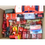 DIECAST A GOOD MIXED LOT OF U/B MODEL ; TIMPO CAR, TAXI, KEMBO POLICE CAR, CRESCENT, TONKA HUBLEY