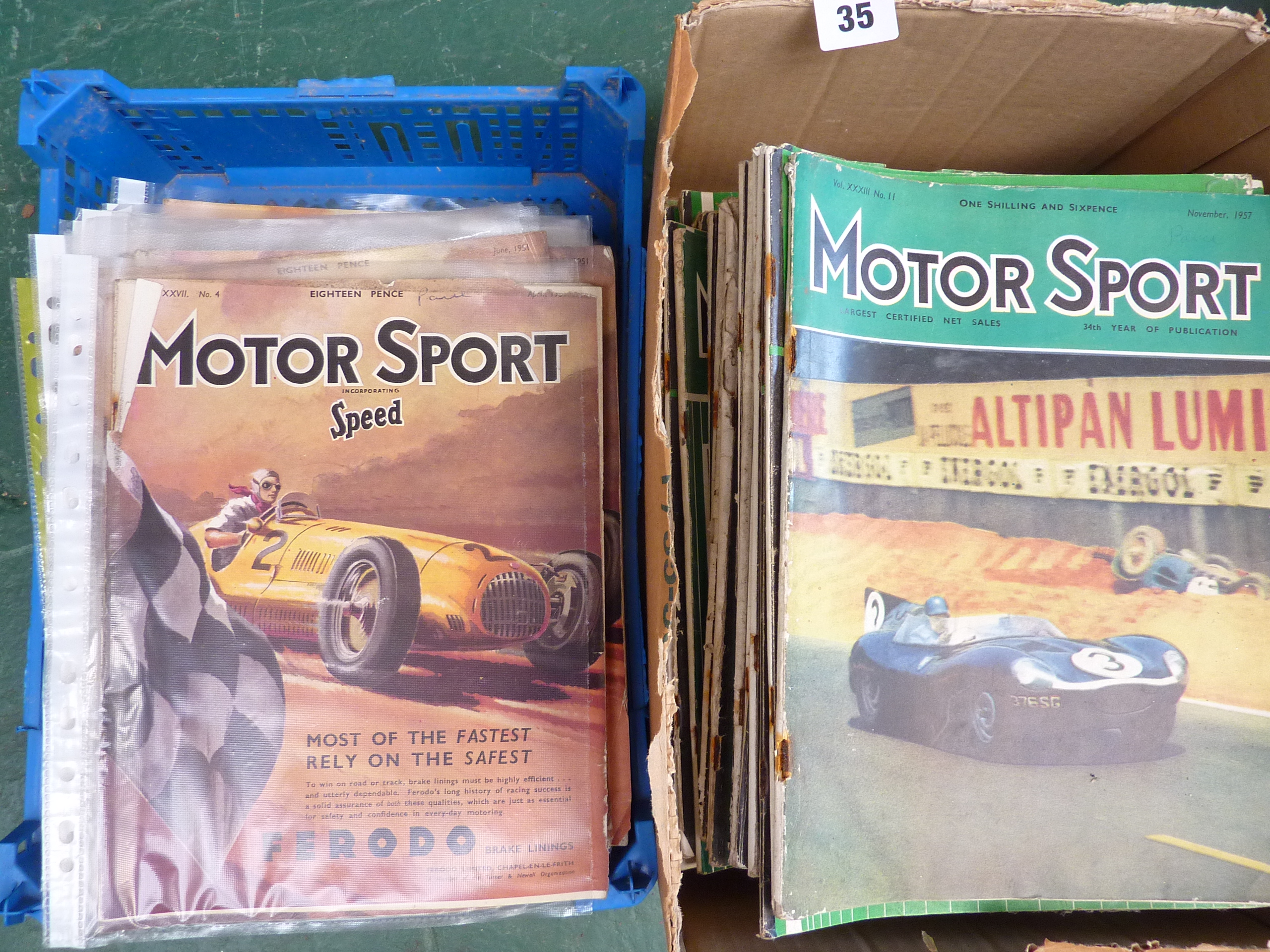 MOTOR SPORT MAGAZINES 1950-1963 AND AUTO SPORT MAGAZINES C.1958