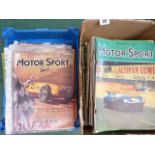 MOTOR SPORT MAGAZINES 1950-1963 AND AUTO SPORT MAGAZINES C.1958