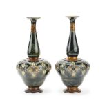 A pair of Royal Doulton porcelain vases