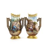 A pair of Paris Porcelain vases