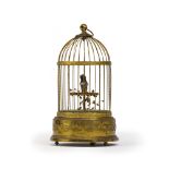 A French singing bird cage