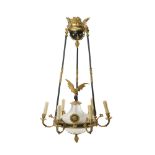 A French Empire-style ceiling fixture