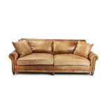 A Ralph Lauren leather sofa