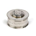 An English silver inkwell, Garrard & Co. Ltd