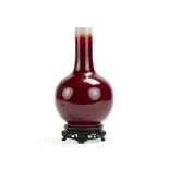 A Chinese oxblood porcelain vase