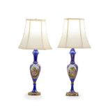 A pair of French-style lamps